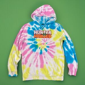 Mens Size M Tie Dye HUNTER X HUNTER Hoodie Sweatshirt Anime